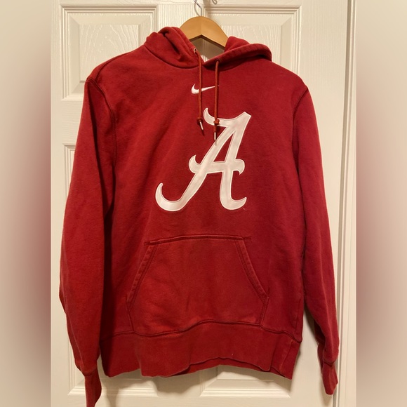 Nike Alabama Crimson Tide Team Football NCAA Hooded Sweatshirt Mens Large - Picture 1 of 4